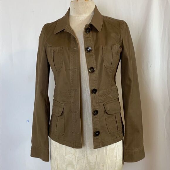 Guess Brown Denim Jean Utility Jacket with Pockets Size S - Picture 5 of 13